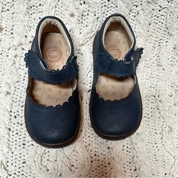 Livie and Luca Briar Mary Jane Navy Toddler Size 9 - Picture 2 of 10